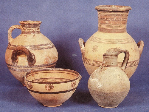 Paphos Archaeological Museum, ancient pottery.